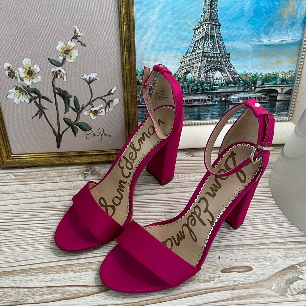 Sam Edelman hot pink sandals